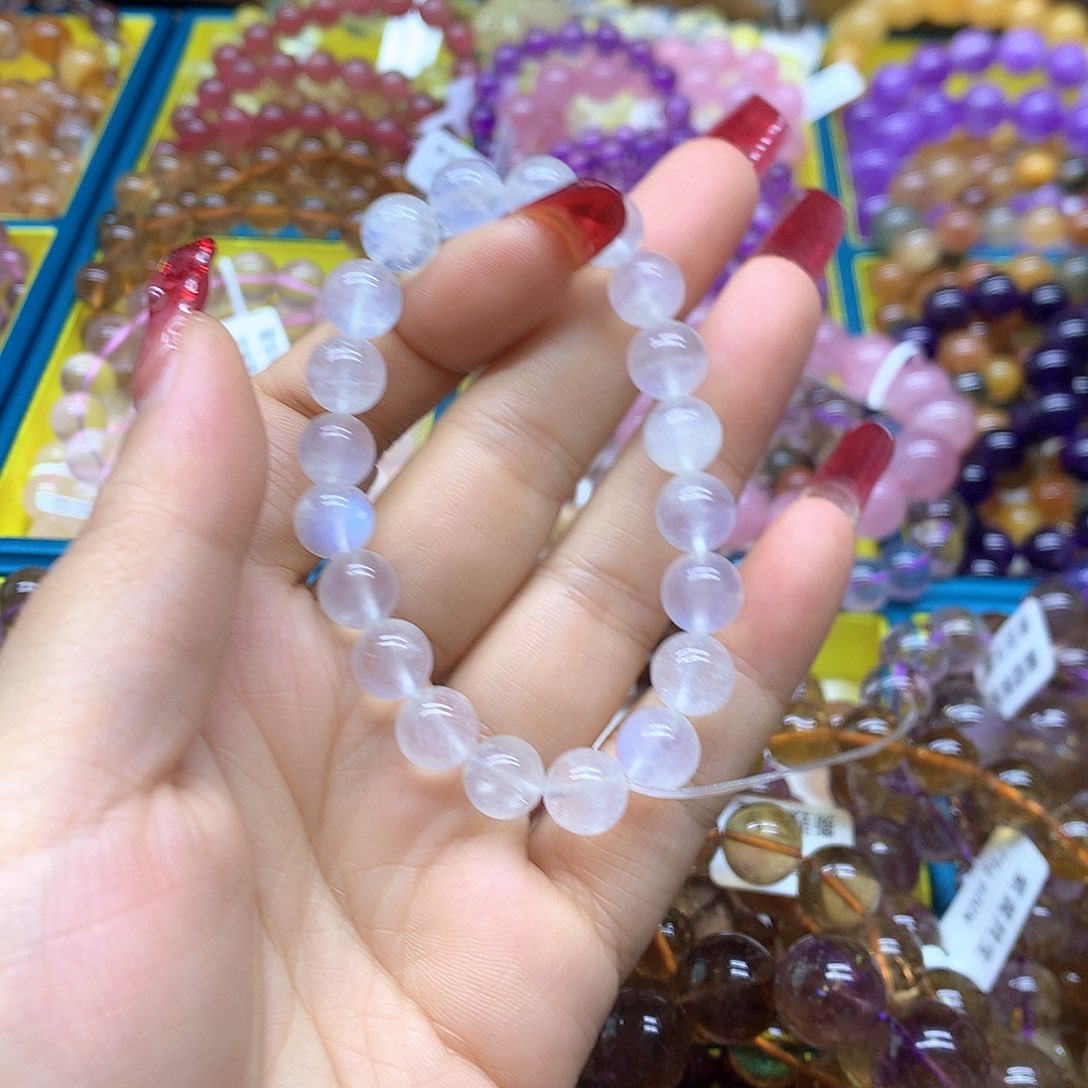 水晶手串未镶嵌白月光10