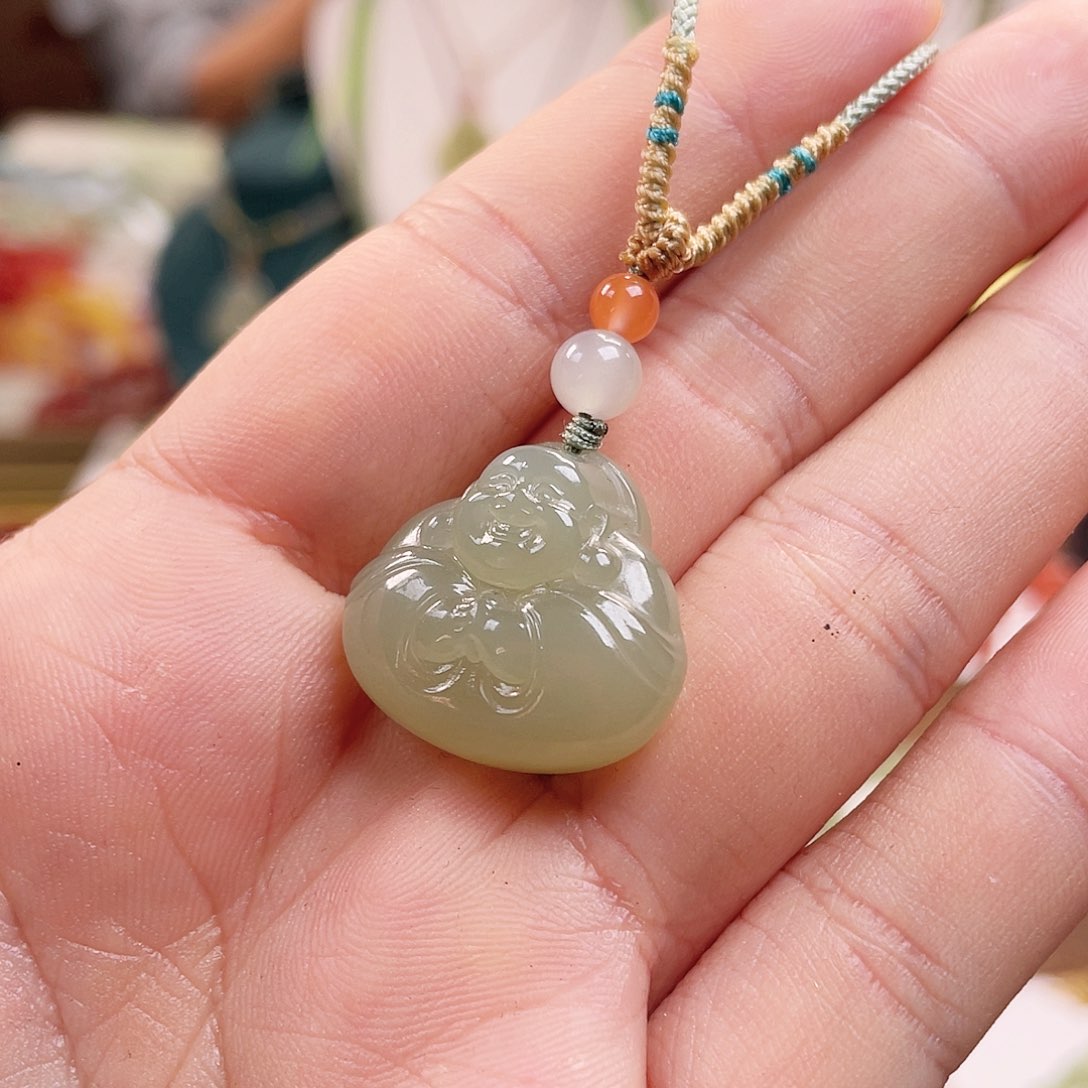 和田玉手链未镶嵌种****葵