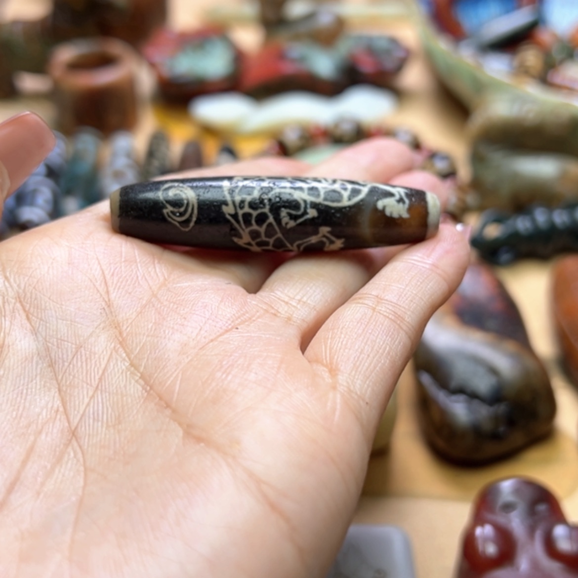 【闪购商品】玛瑙/玉髓颈饰未镶嵌玉*子