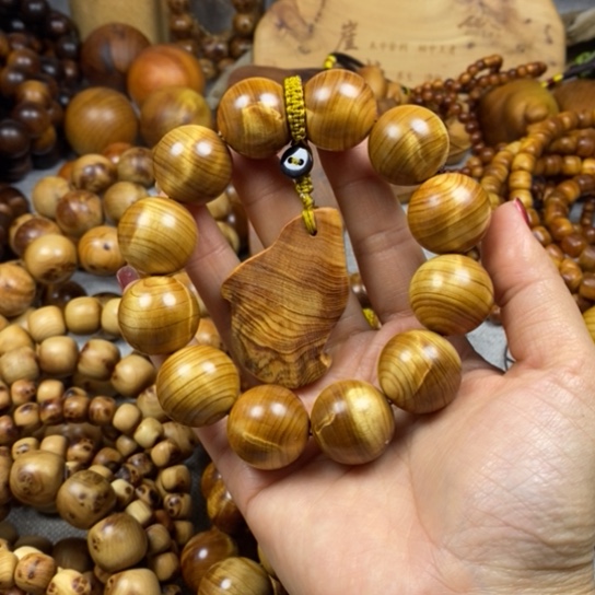 柏木（崖柏）手串/手链2.0双面龙胆