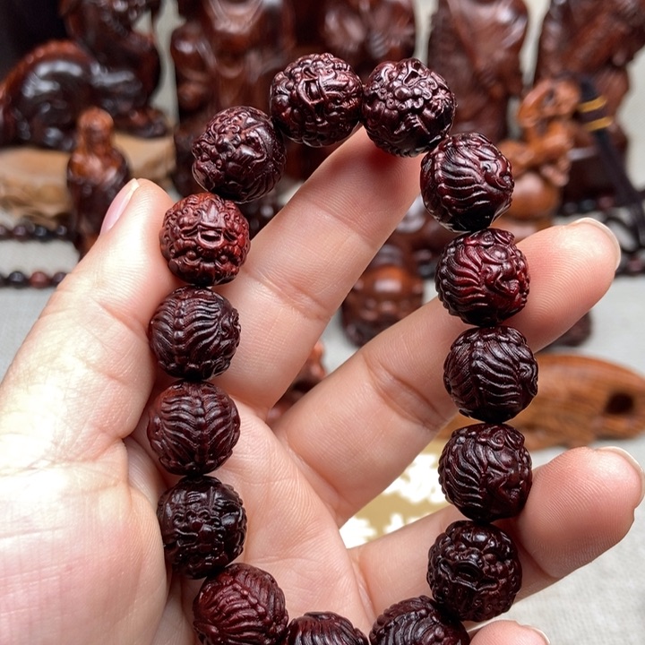 紫檀木类端景台1415貔貅