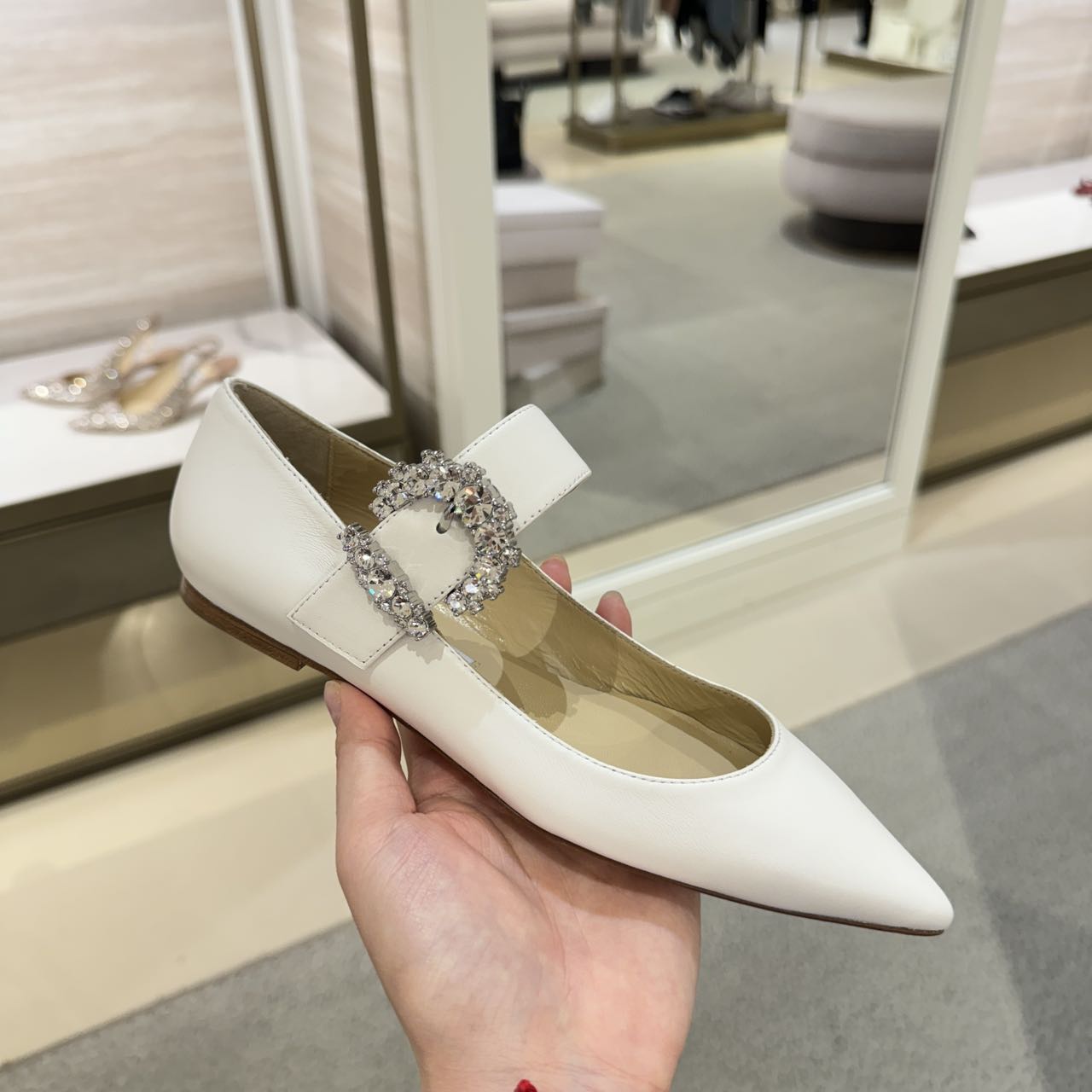 全新未使用 JIMMY CHOO/吉米周 /周仰杰/XIAOYU/平底鞋