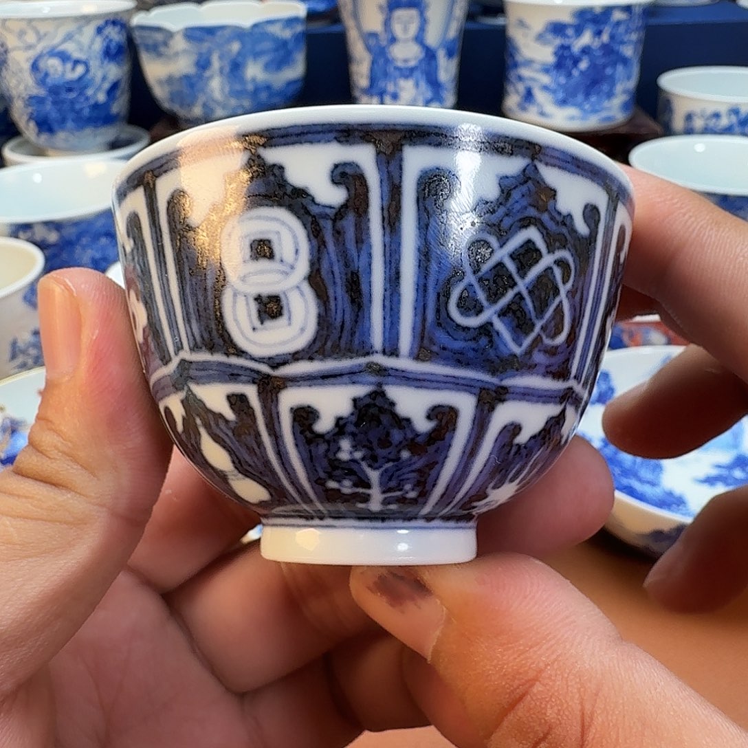 杯子景德镇全手工手绘陶瓷