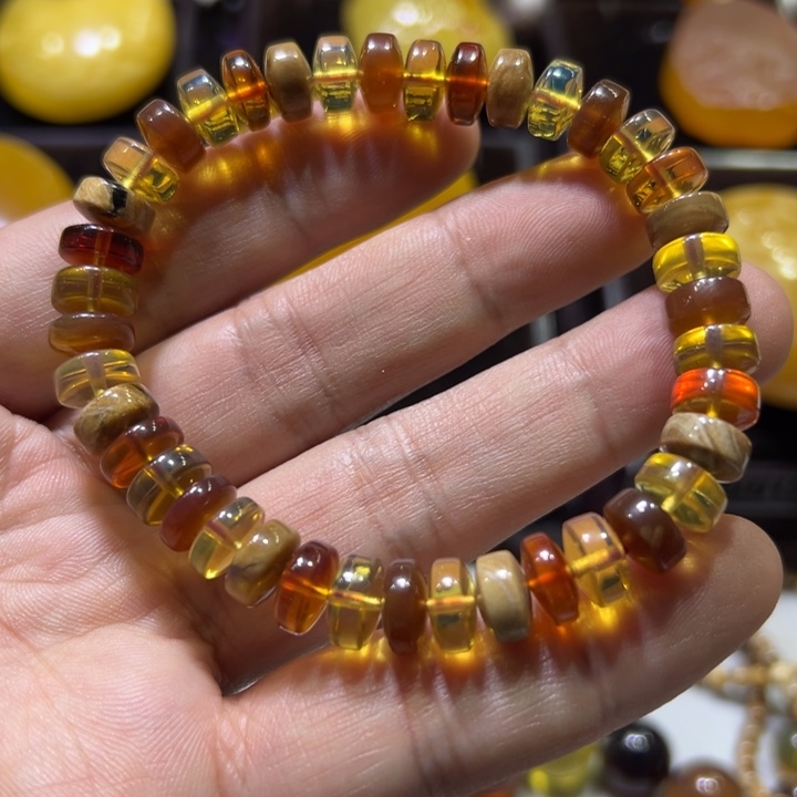 未镶嵌琥珀颈饰琥珀手串