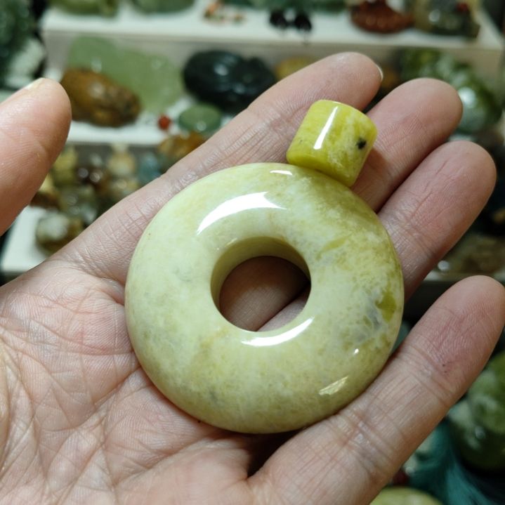 岫玉平安扣未镶嵌