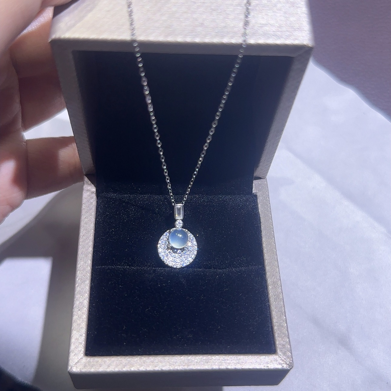 为你摘星辰S925银镶嵌吊坠简约精致感满满