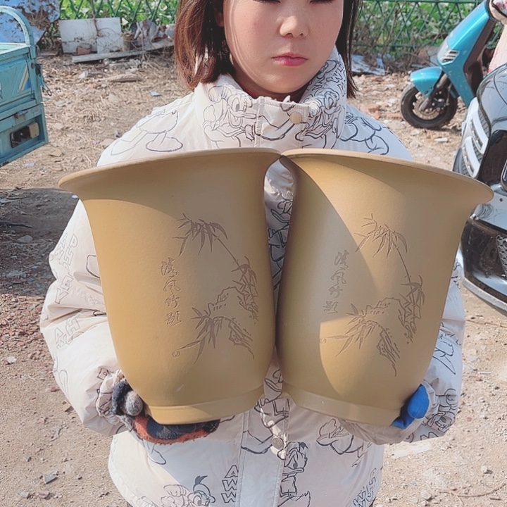 宜兴紫砂精品花盆 