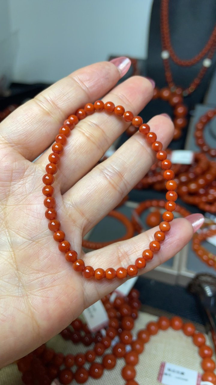 九口火焰4➕手串南红