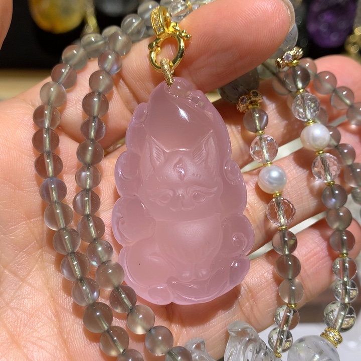 水晶颈饰未镶嵌天然