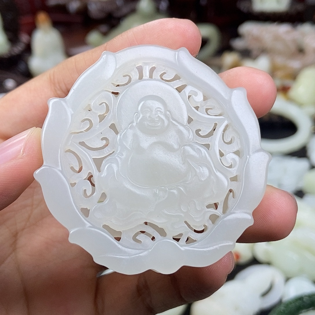 和田玉未镶嵌挂件