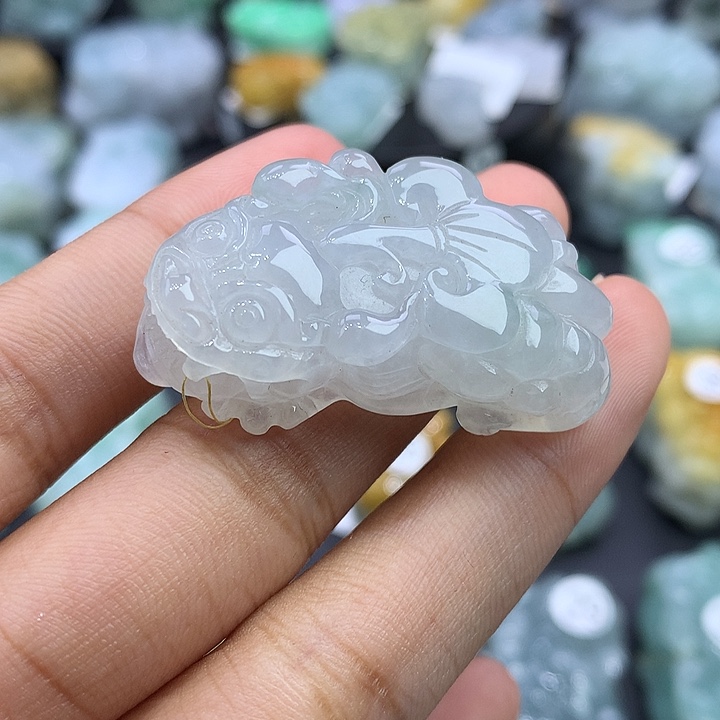 翡翠未镶嵌颈饰天然缅甸翡翠