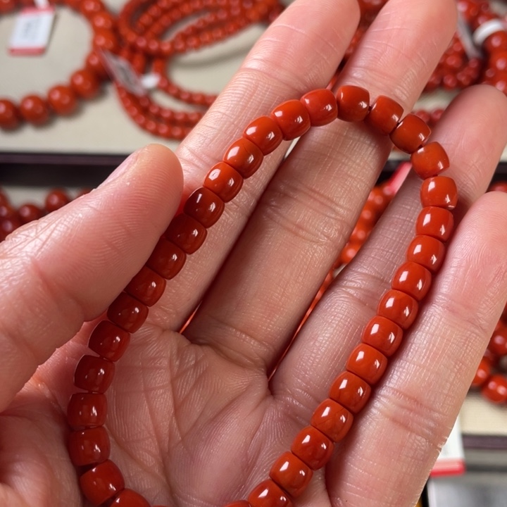 南红玛瑙手链未镶嵌