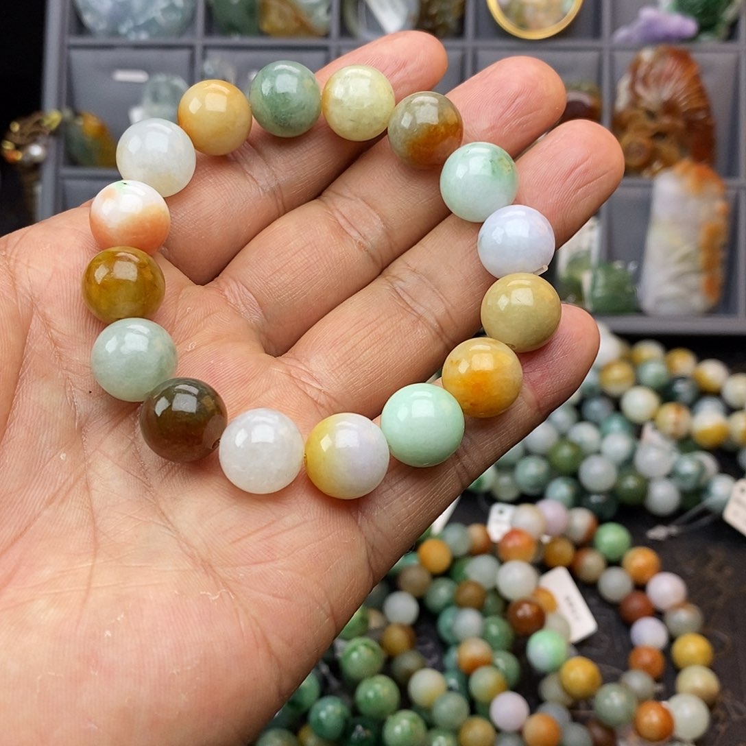 翡翠手串未镶嵌多宝