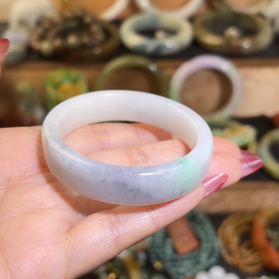 翡翠手镯未镶嵌超小圈口捡漏