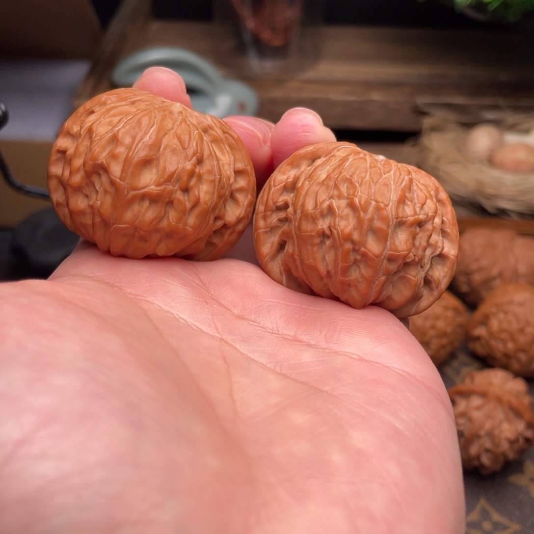 文玩核桃把件G4号42尺磨盘