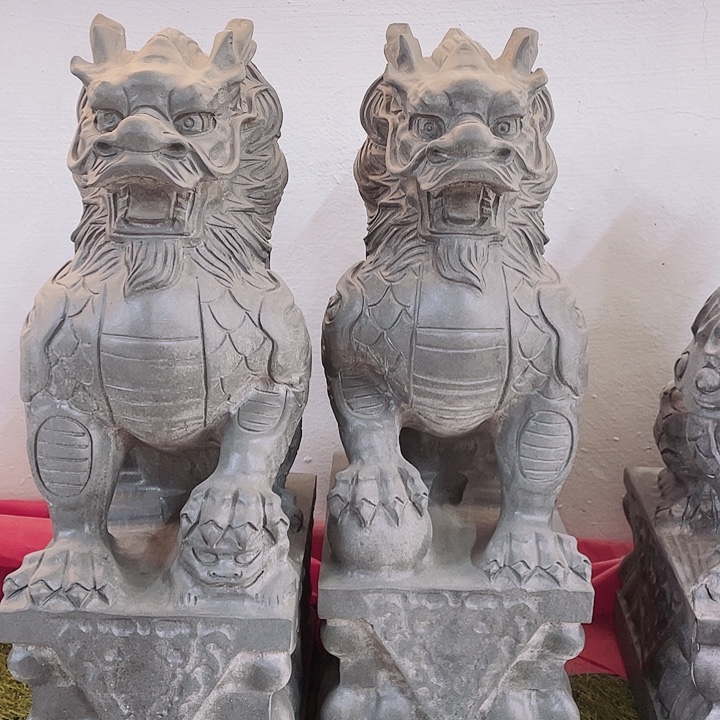 石材高40公分新款麒麟一对