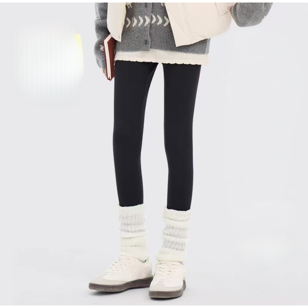 【米果妈】儿童2025冬季新款加绒高腰芭比裤B5377