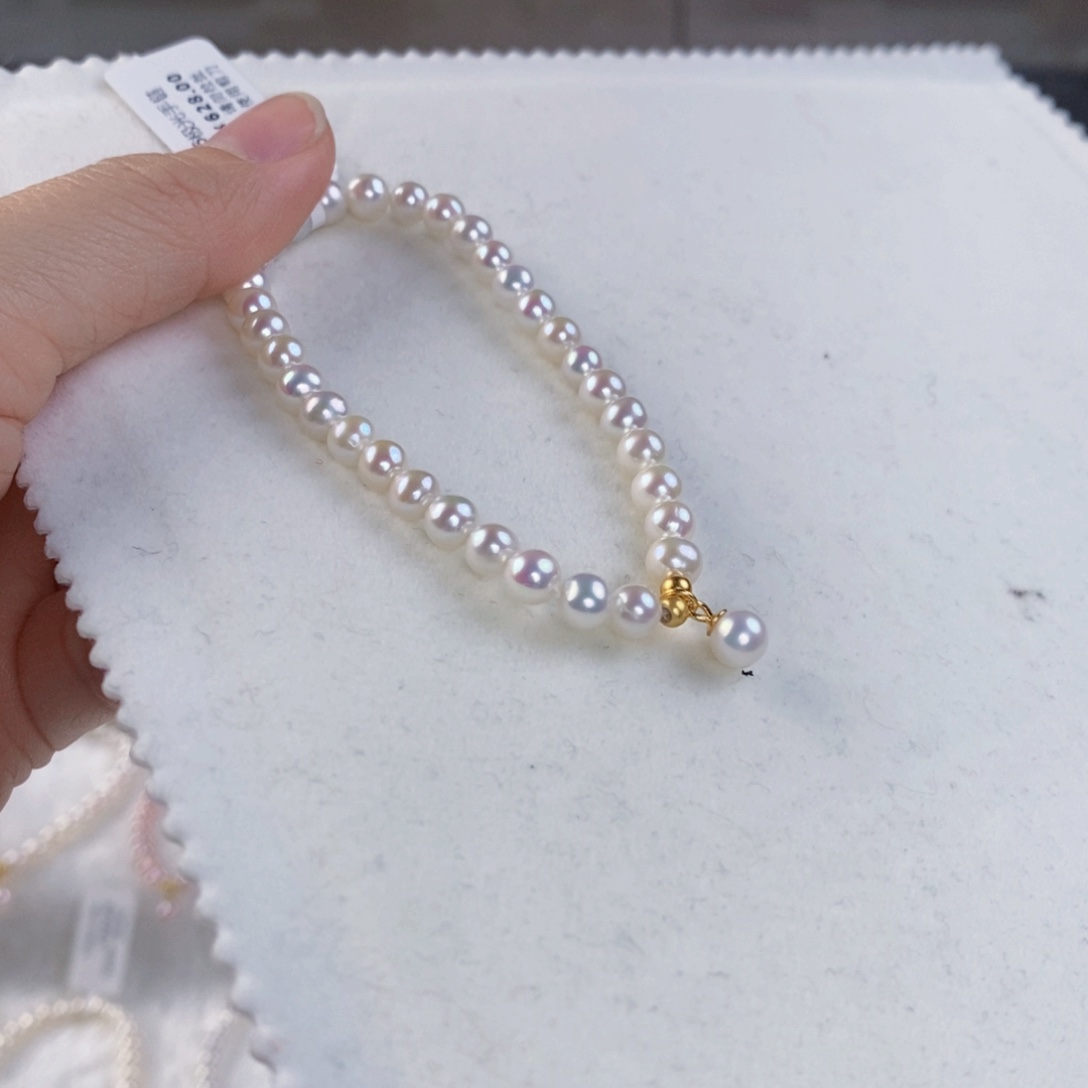 淡水珍珠手绳银S925镶嵌