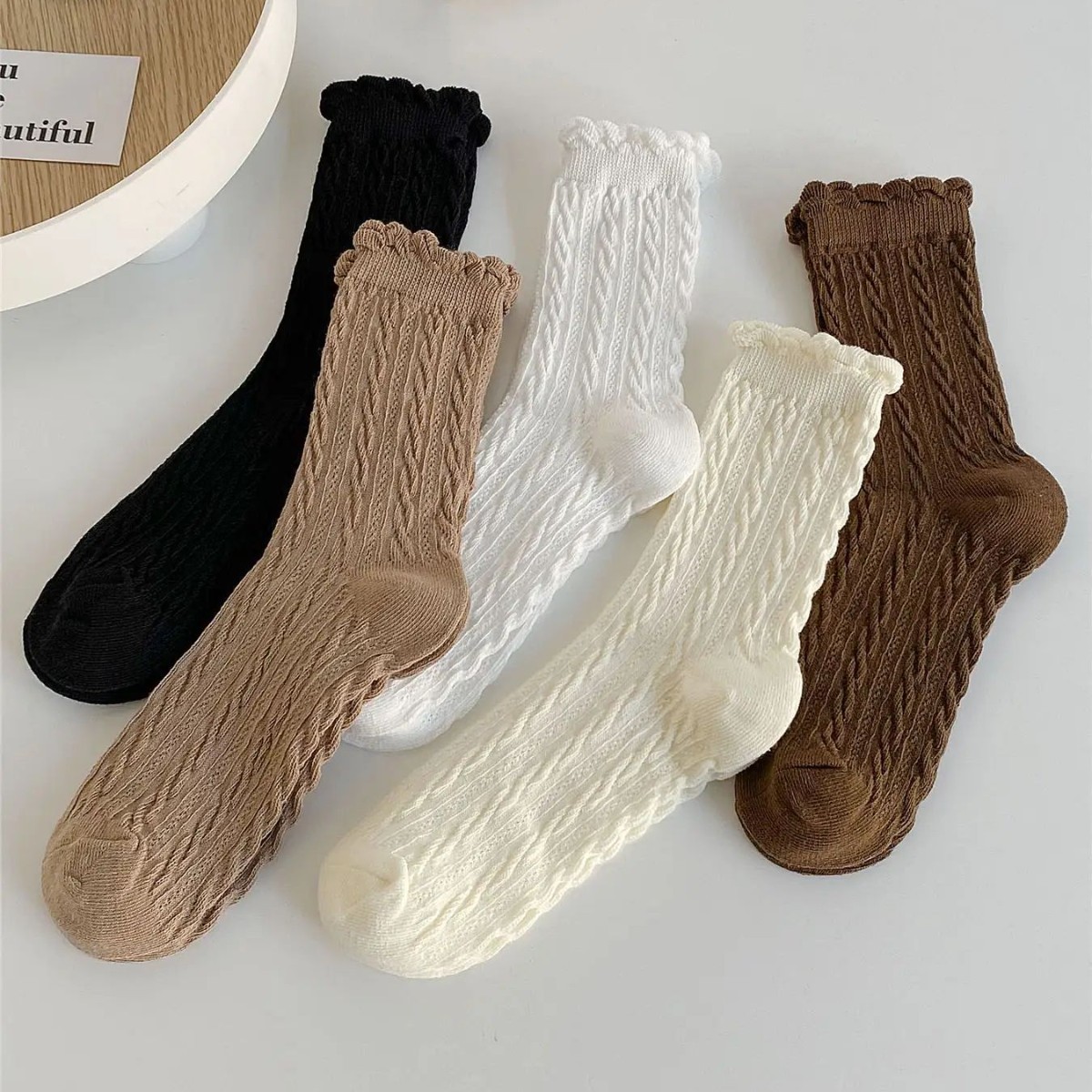 百搭中筒袜时尚款新款袜子