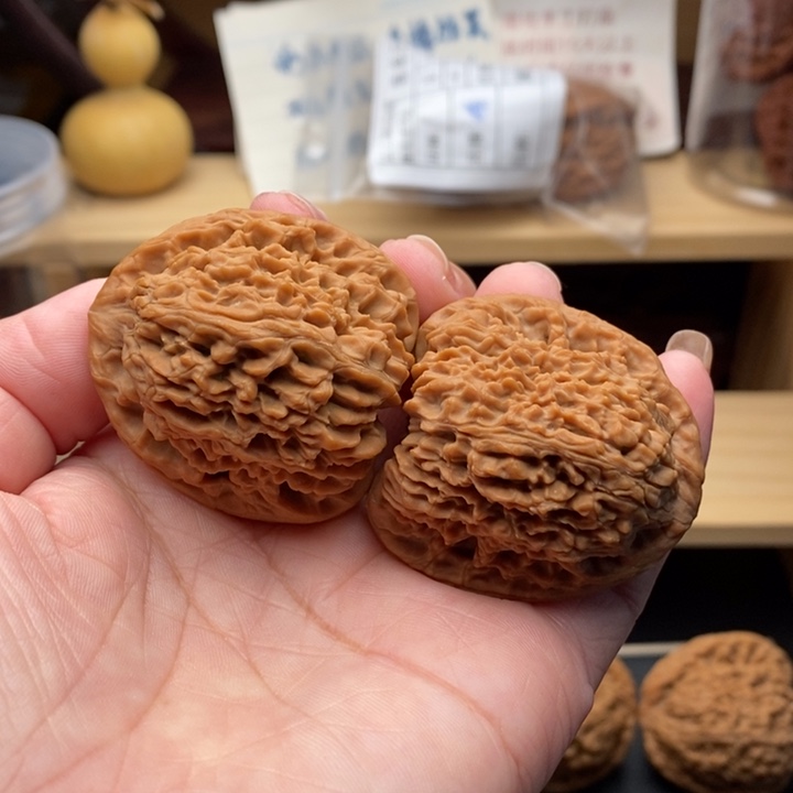 吊坠文玩核桃三角拉丝炮40尺2058