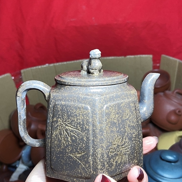 全手工制作宜兴紫砂茶壶