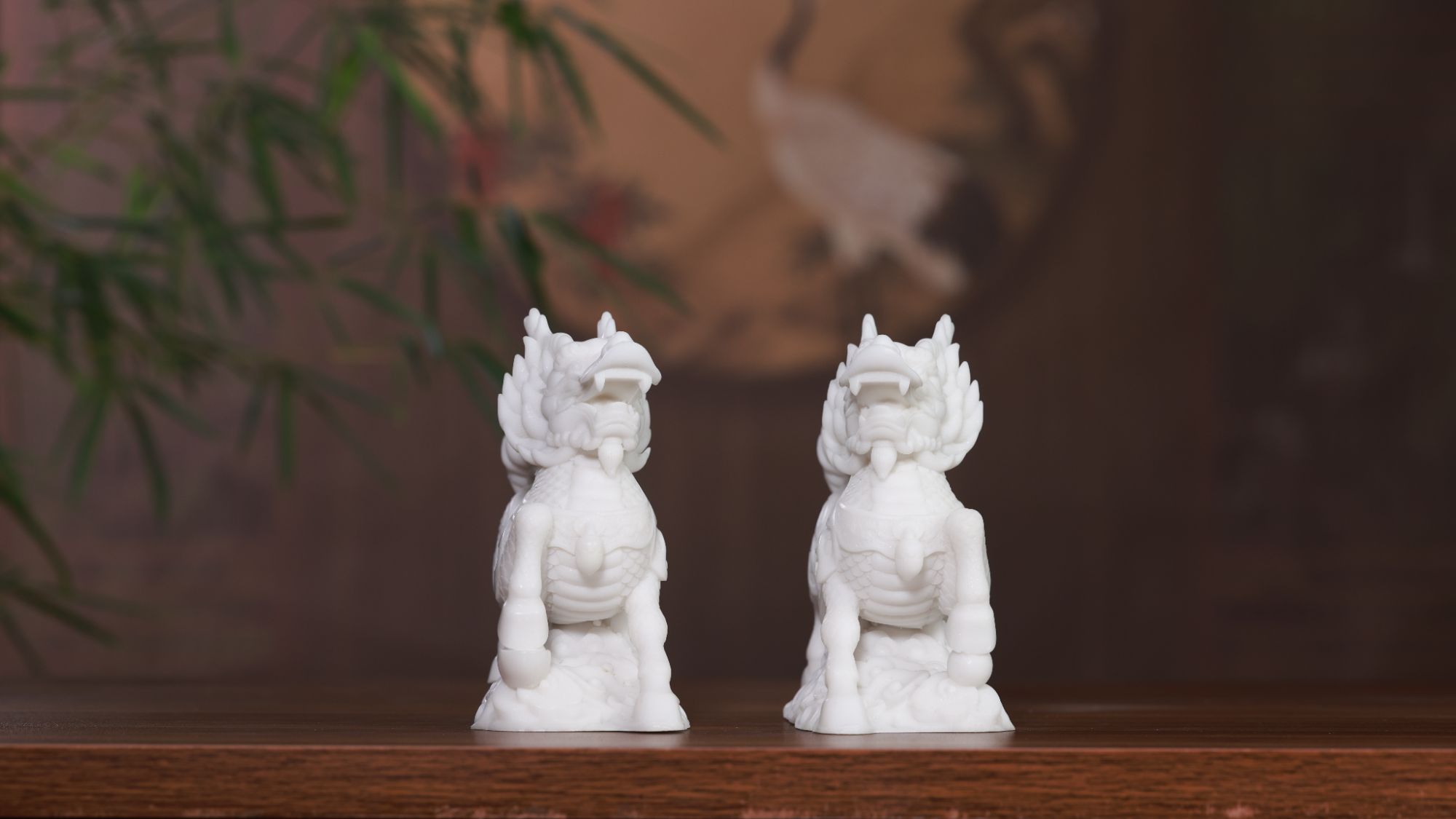 汉白玉工艺品麒麟摆件 （直播专享）