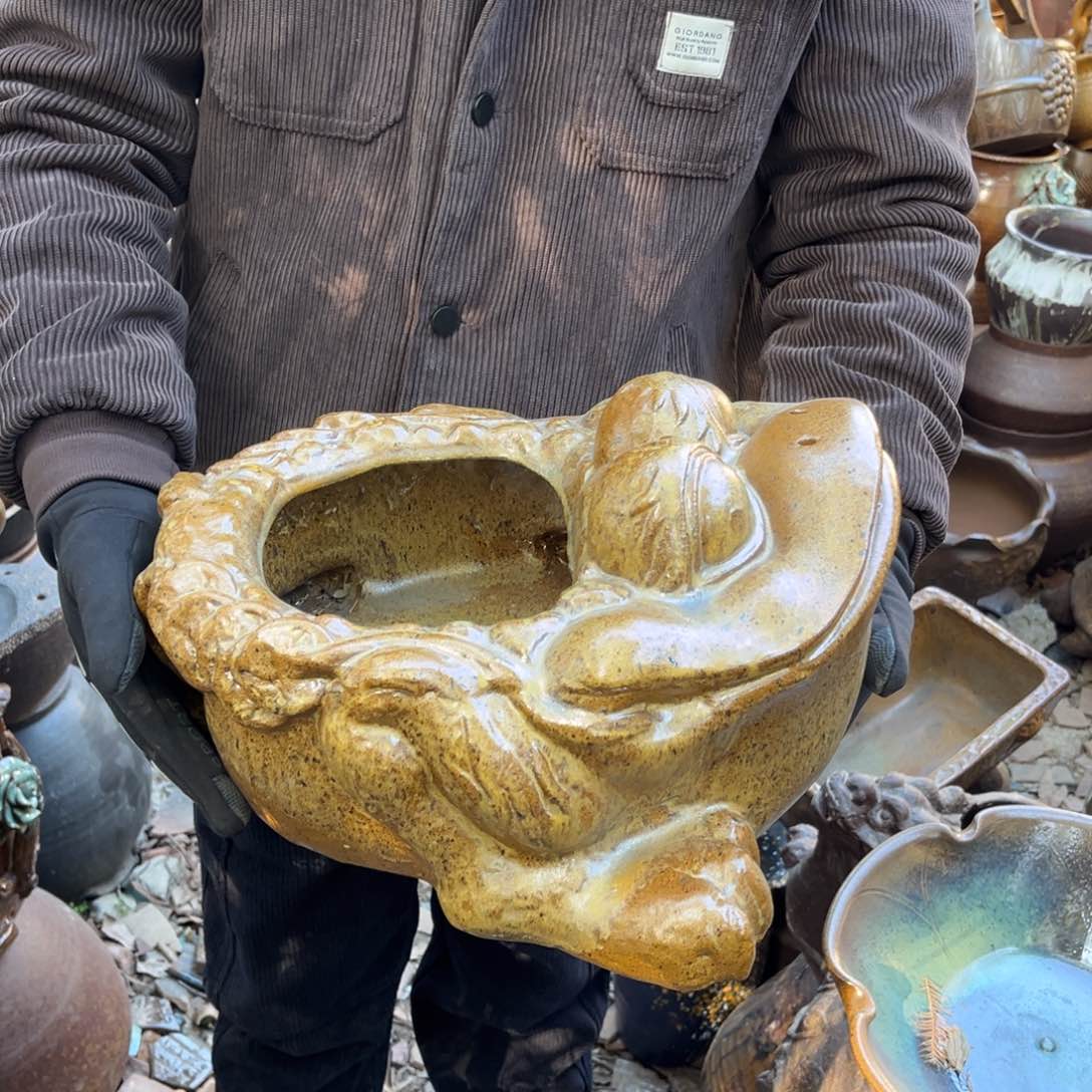 红陶高13口15无孔