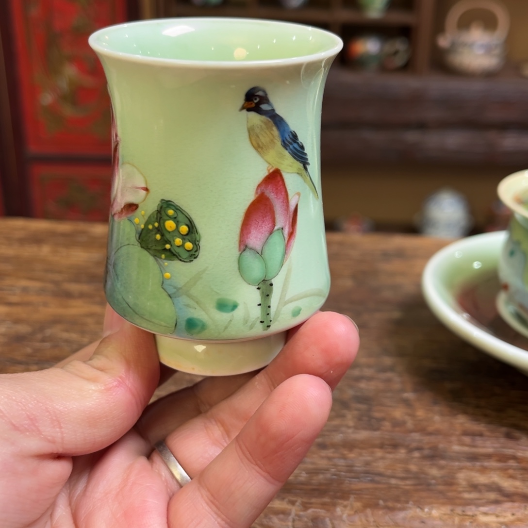 柴烧手工手绘陶瓷