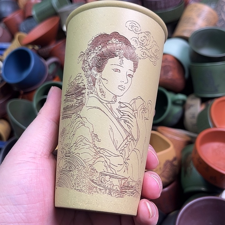 紫砂茶杯全手工紫砂主人杯