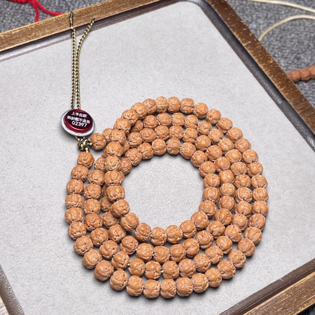 玖***哥金刚菩提手串超头定制款满S佛手尺寸7.5