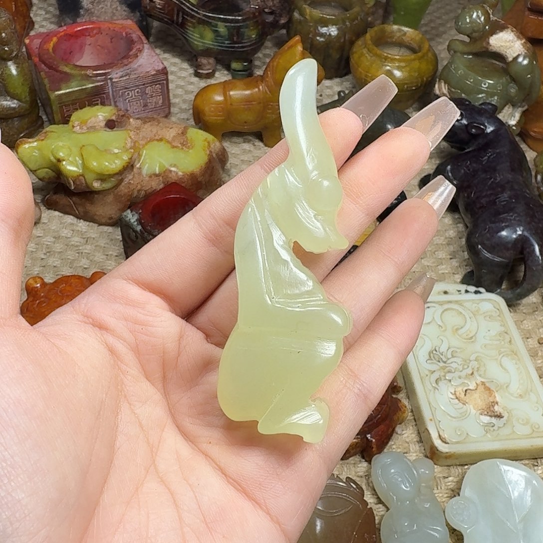 白玉菩提吊坠挂件