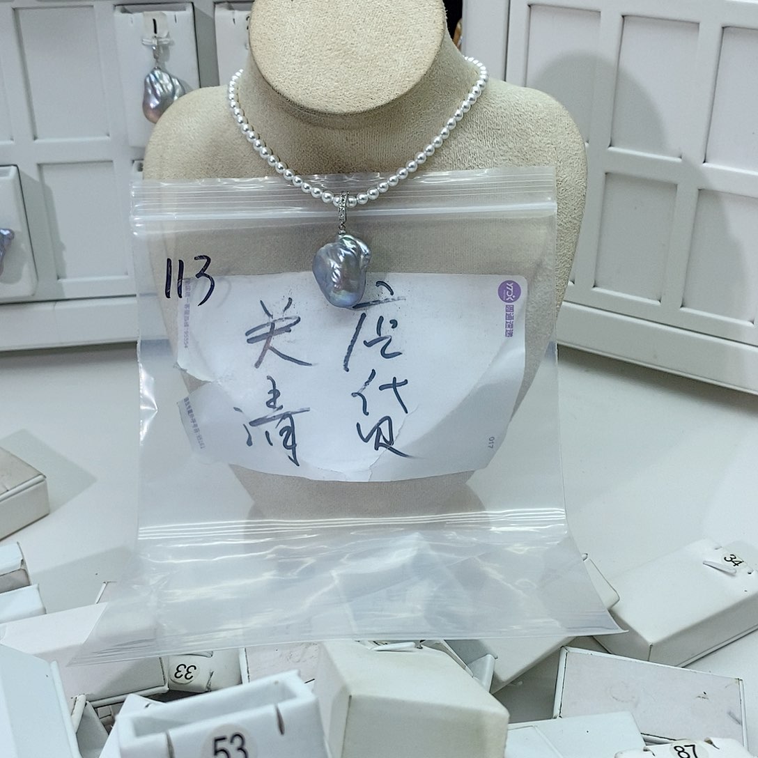 淡水珍珠颈饰合金
