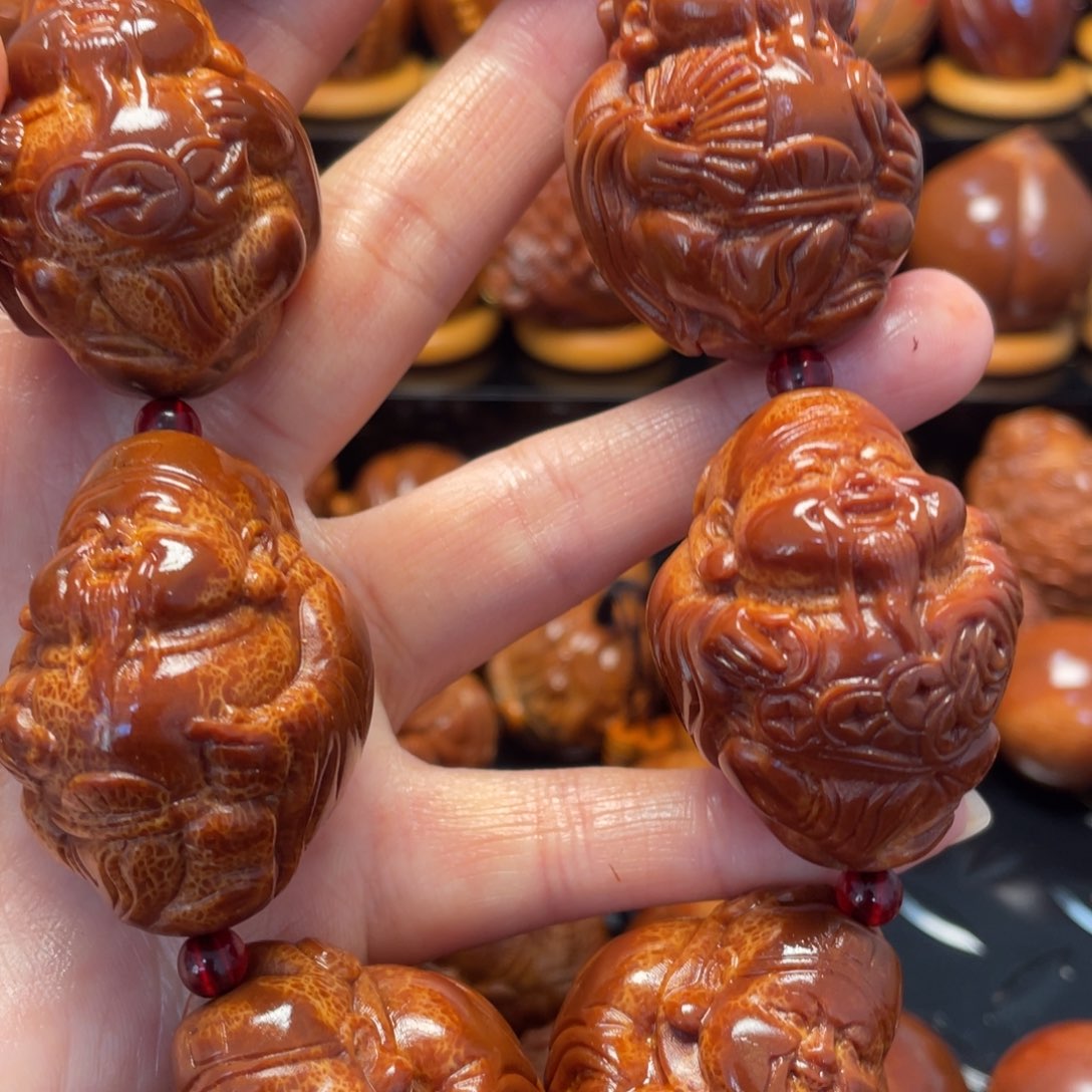 橄榄核手串/手链财神一天条