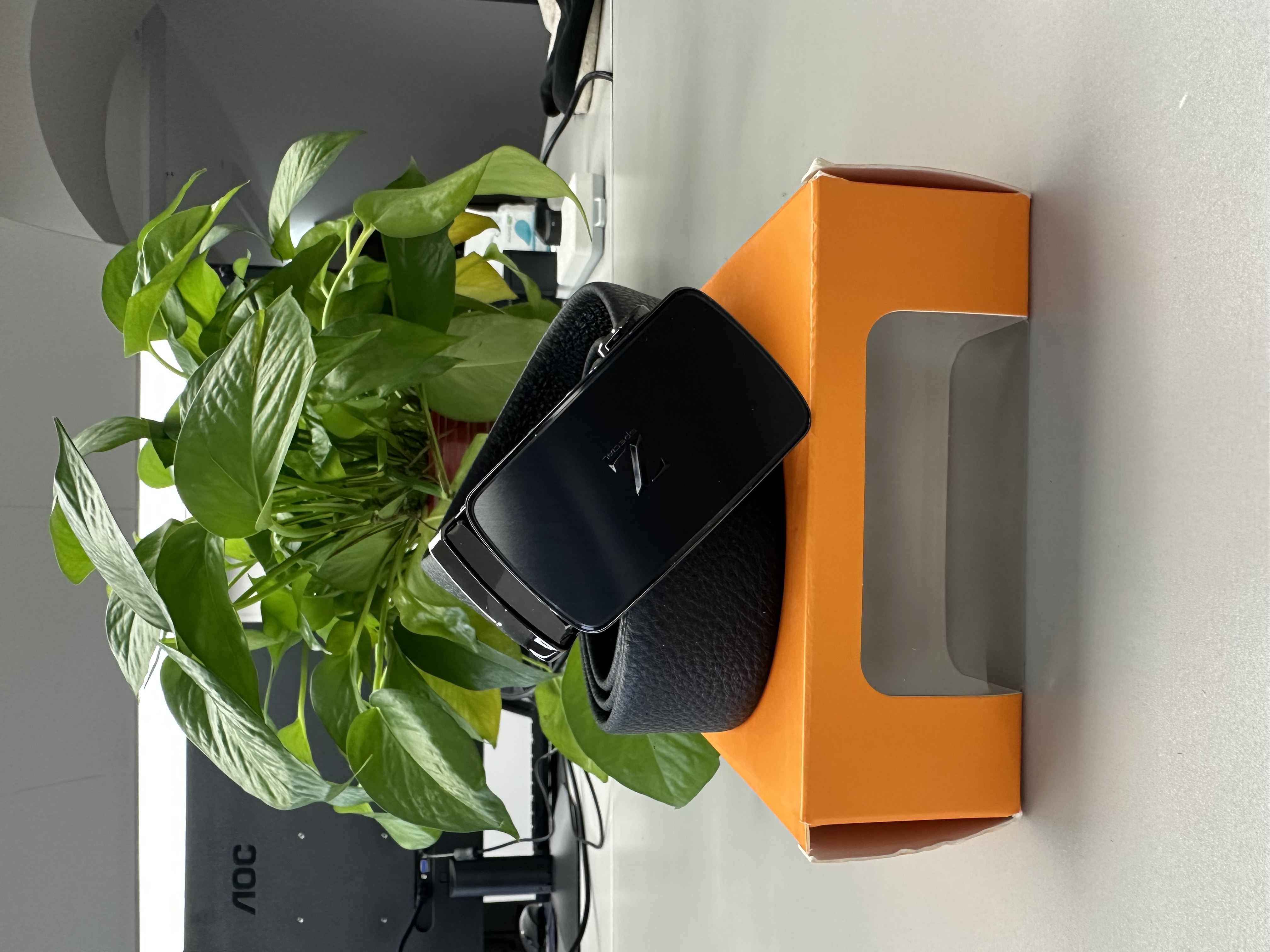 海真皮头层牛皮自动扣皮带12