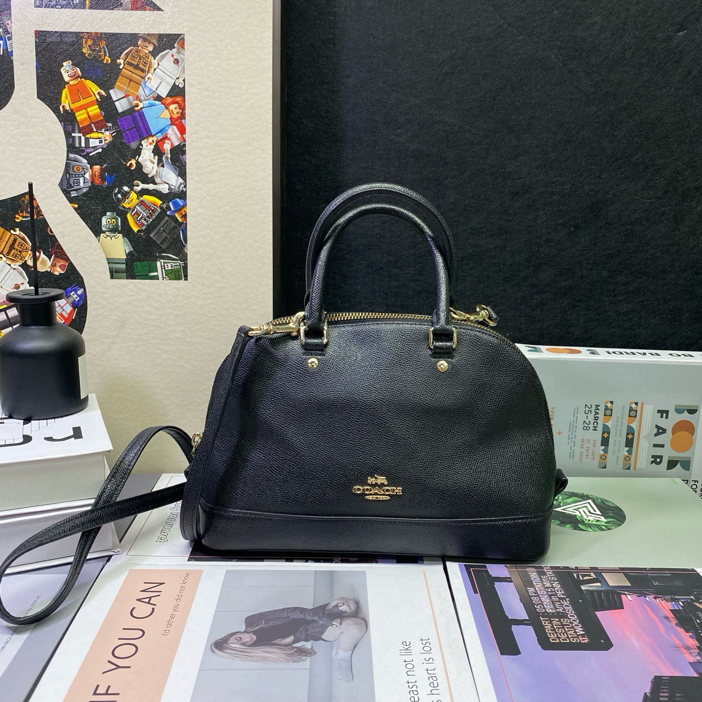 95新 COACH/蔻驰 23456斜挎包25*18