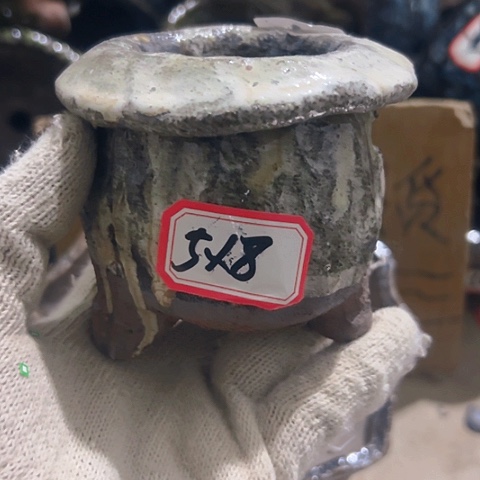 红陶粗陶花盆手工