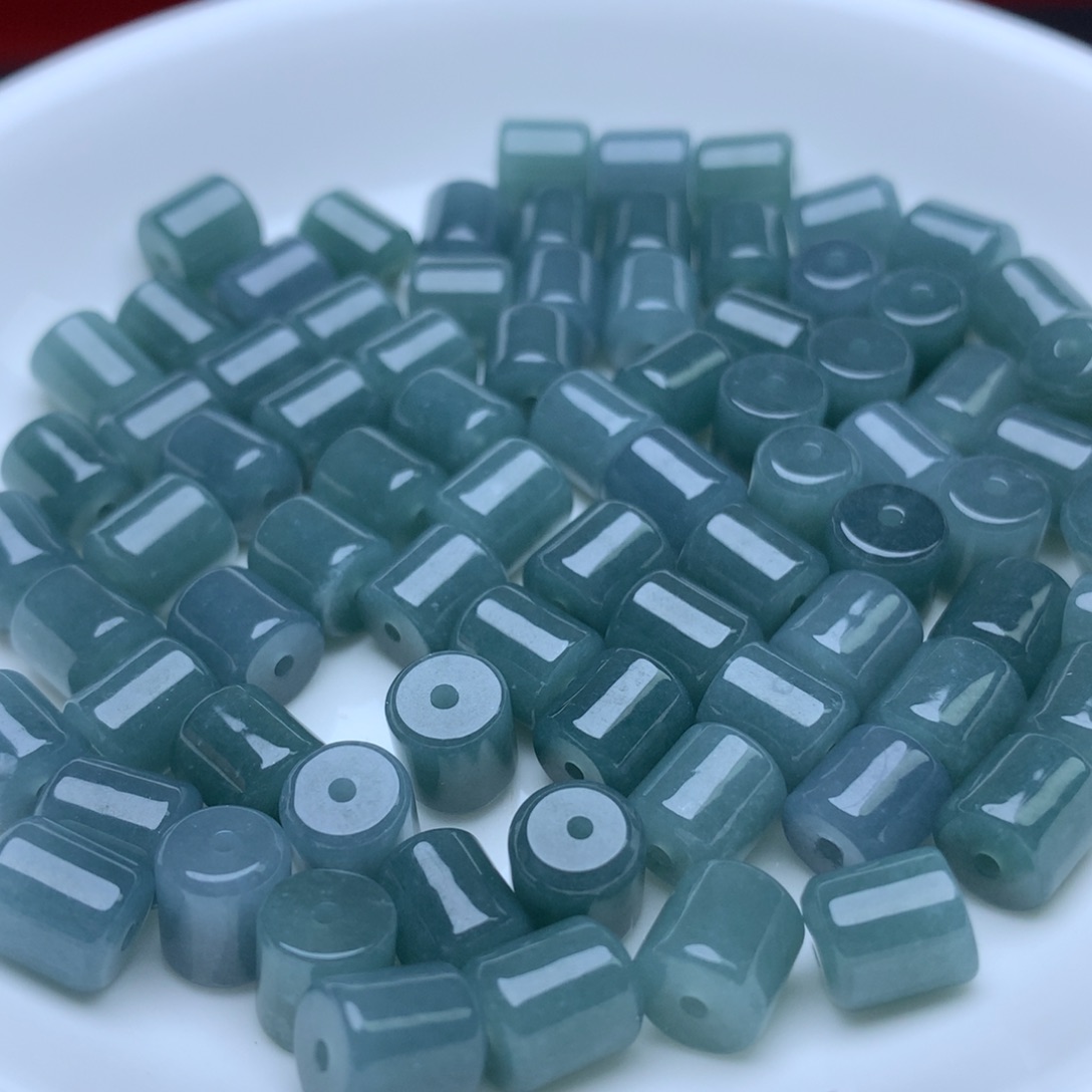 【闪购商品】翡翠手链未镶嵌卡6.6乘7.2冰桶珠30个