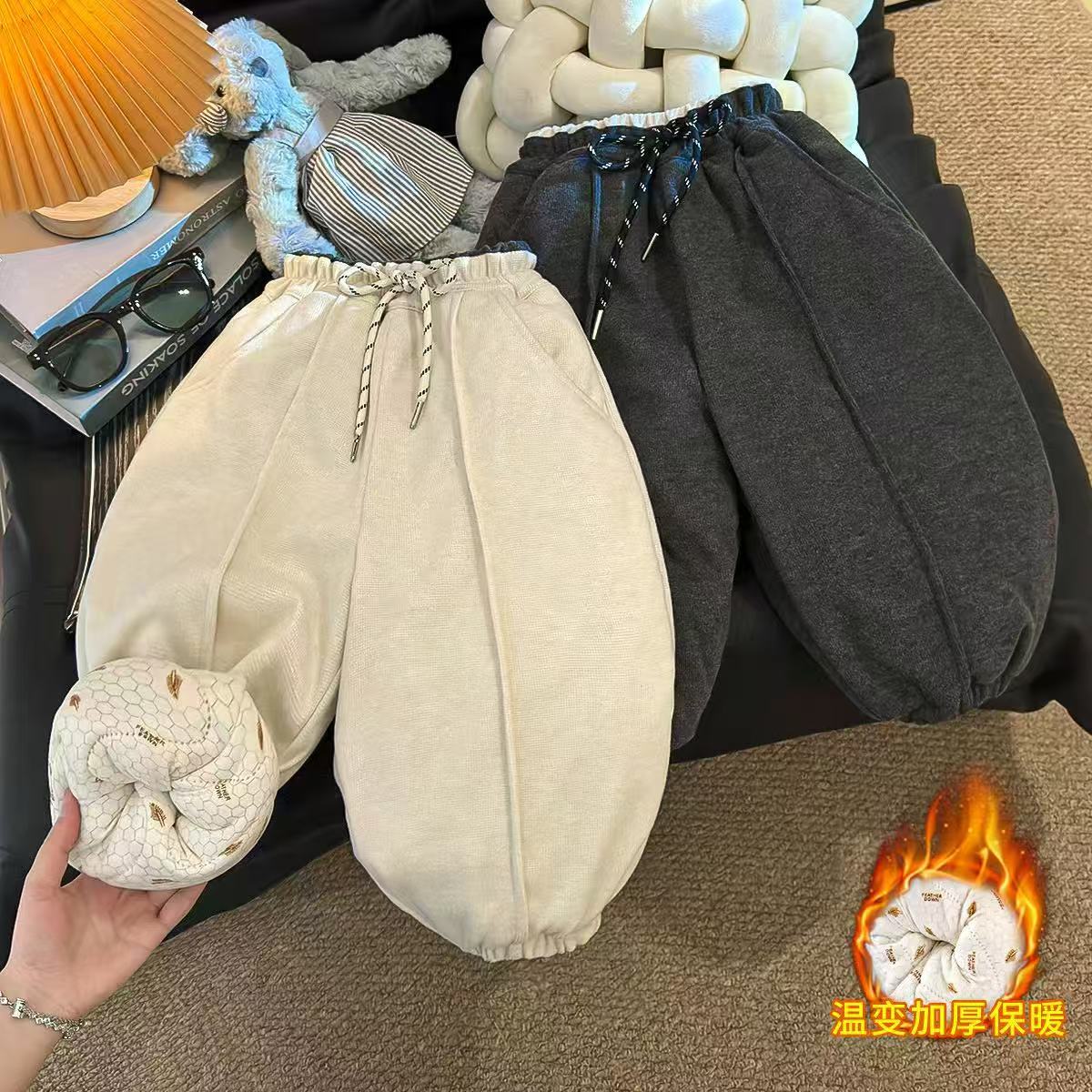 【四层夹棉 温变保暖】一条过冬特厚大棉裤韩版束脚棉裤