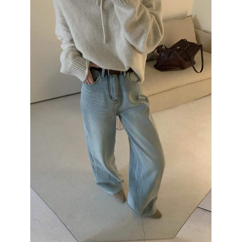 恩熙·冬季加绒百搭显瘦烟管牛仔裤2891