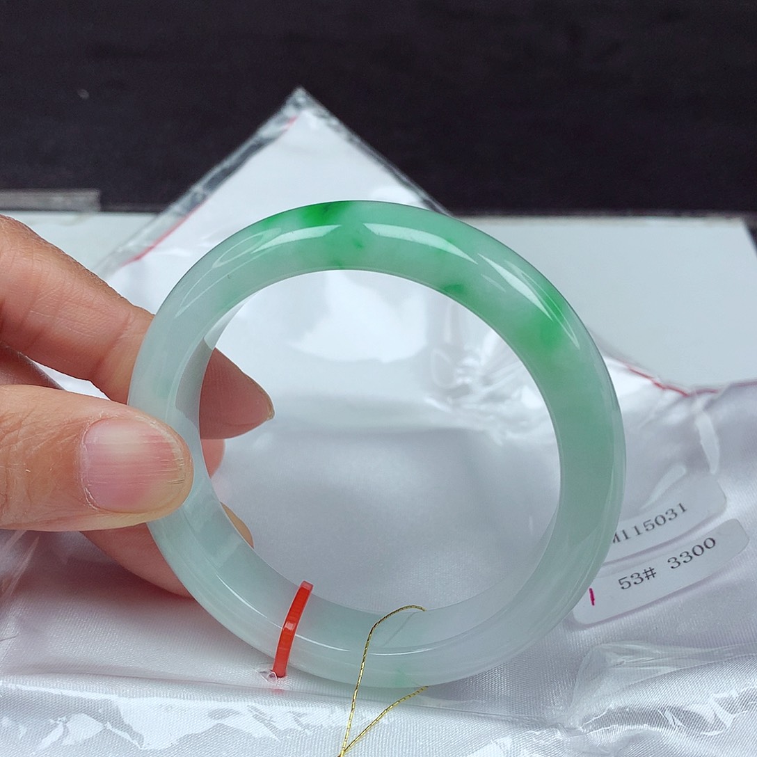 未镶嵌手镯翡翠53圈5031