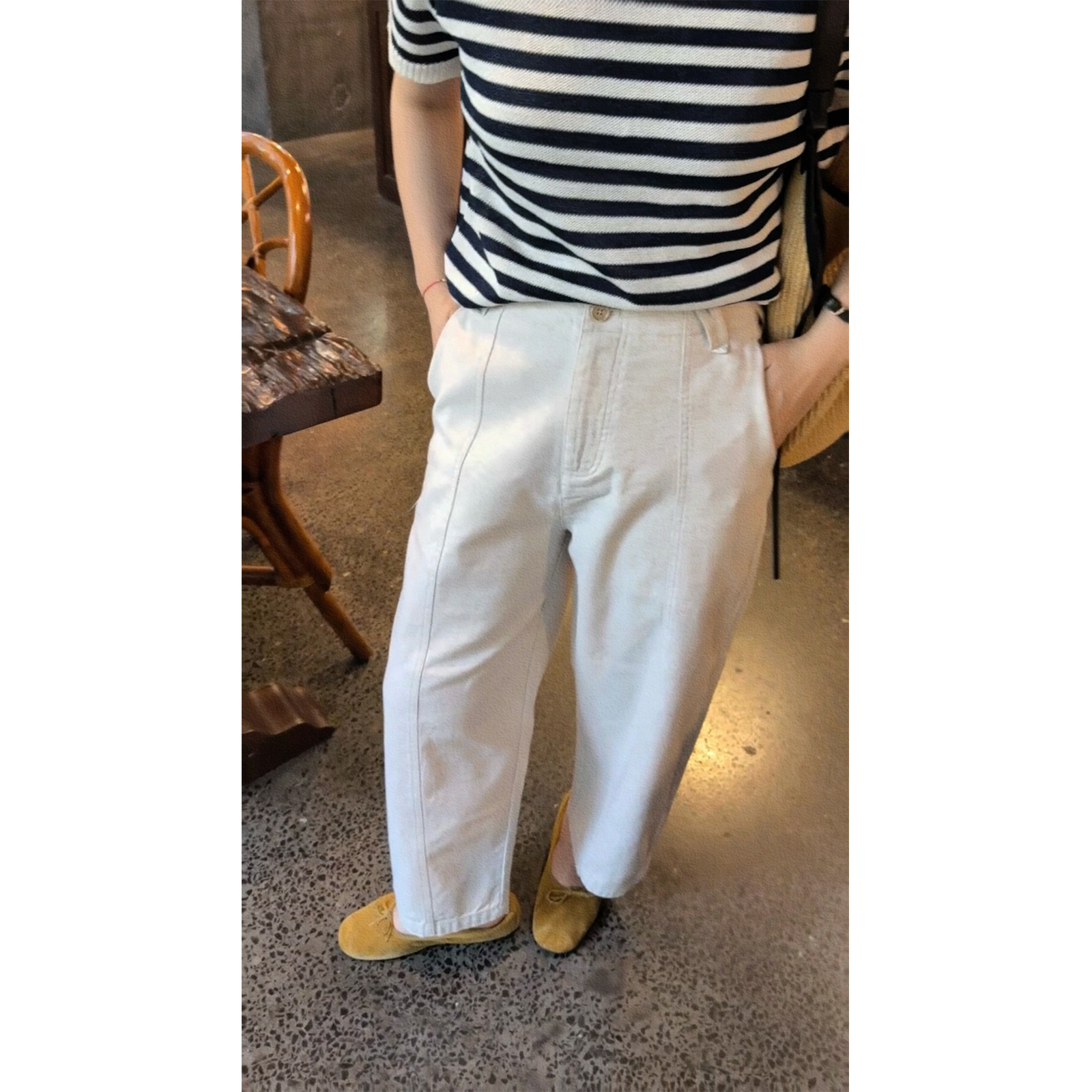 苏安家｜“亚麻镰刀裤” 收割不完美腿型的出圈神裤 亚麻棉九分裤