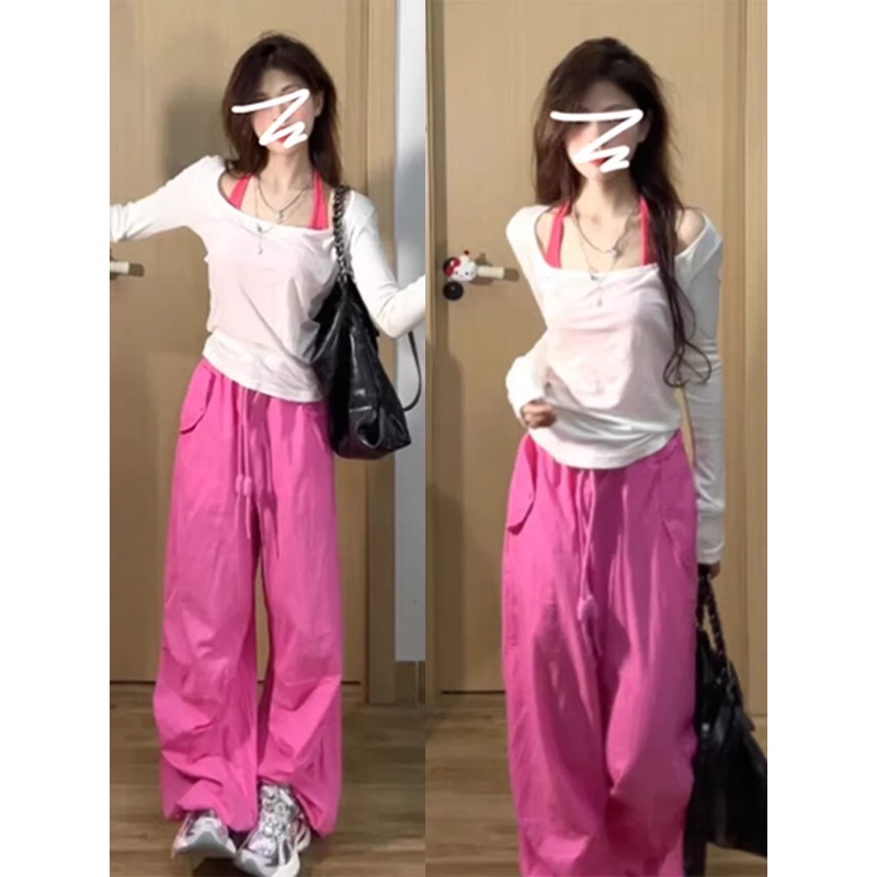  【老板专属2891】针织衫女秋高级感内搭罩衫吊带纯欲上衣两件套装