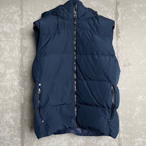 未使用 WE11 DONE 拉夫劳伦/连帽羽绒马甲鸭绒背心/17962/JP