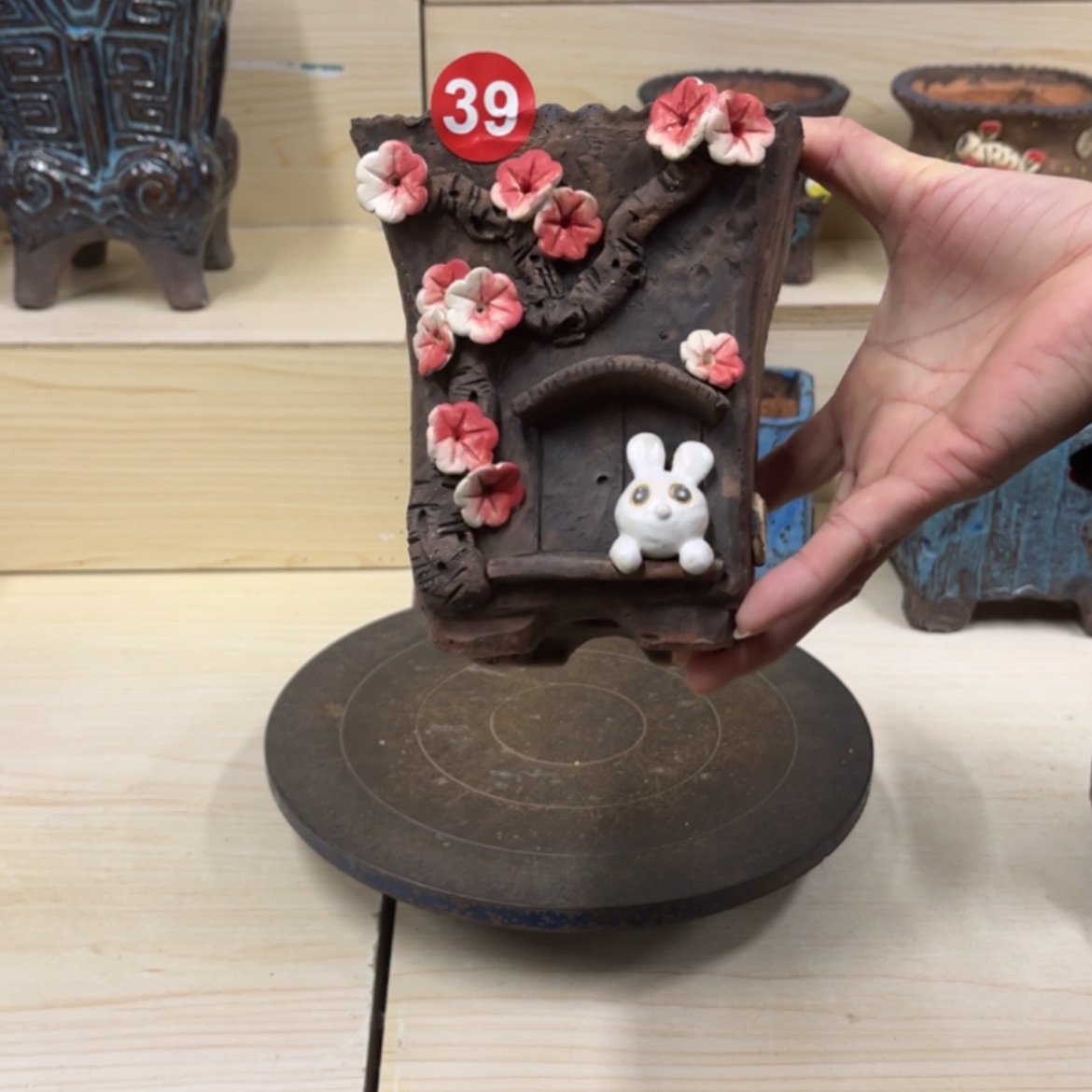 【闪购商品】紫砂花盆39号内口10外高15