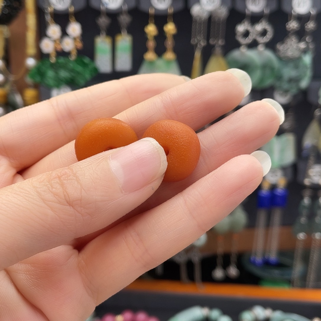 琥珀耳饰银S925镶嵌四**藤688yjjjhgh