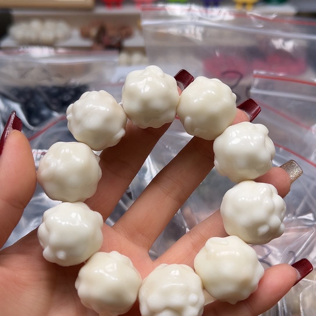 ****贝手串菩提根/象牙果微瑕有裂