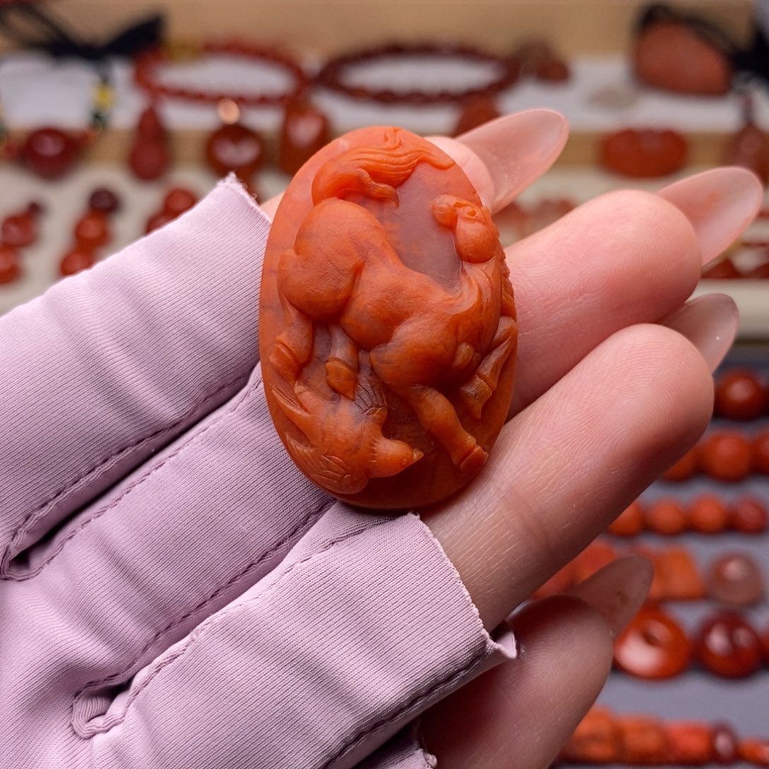 南红玛瑙未镶嵌配饰