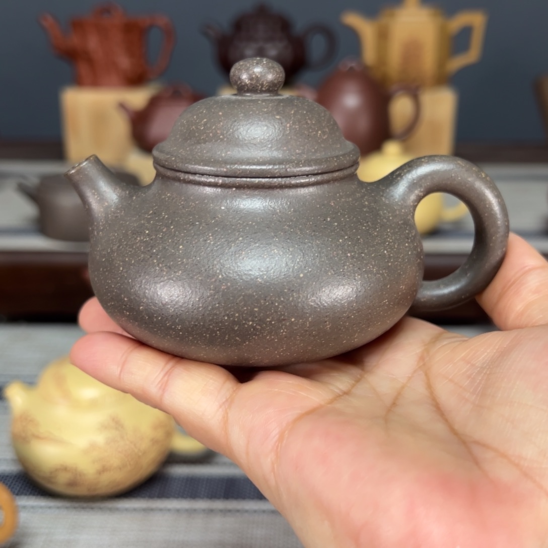 茶壶紫砂容天天青泥155毫升