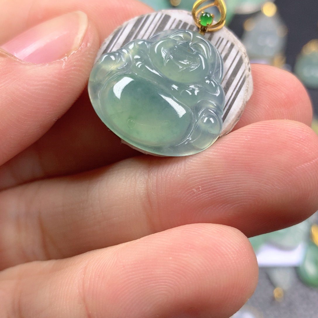 【闪购商品】翡翠颈饰18K金镶嵌翡翠