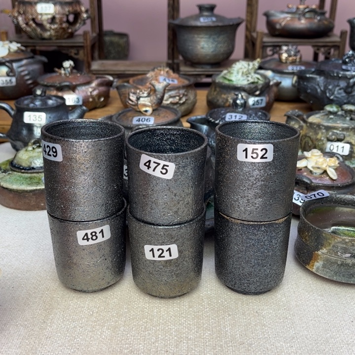 壶庞*傅裸柴烧陶瓷茶具